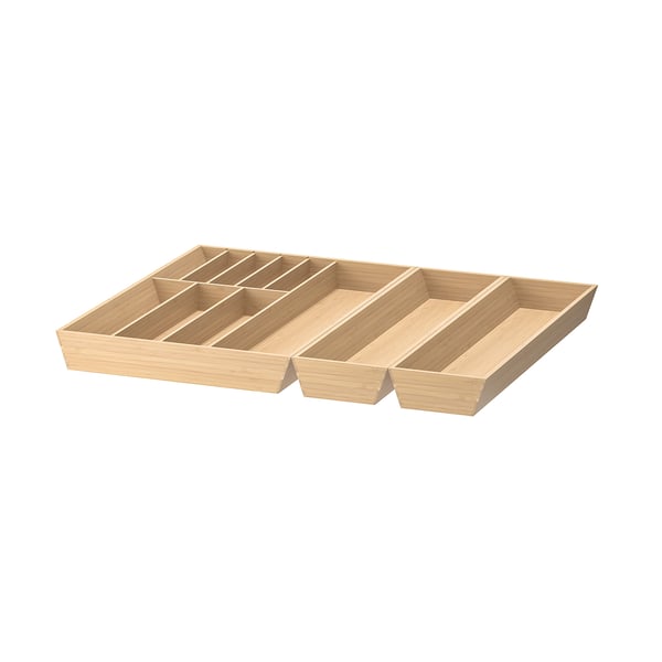 IKEA UPPDATERA Flatware tray/2 utensil trays light bamboo 26x19 1/2 "