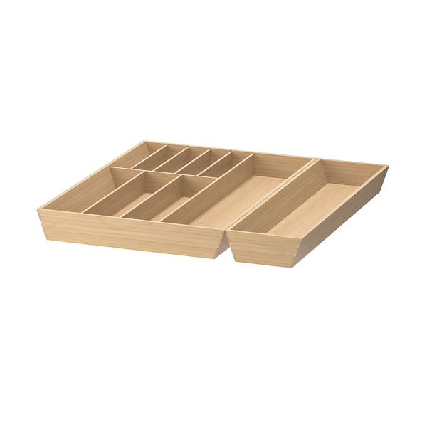 IKEA UPPDATERA Flatware tray/utensil tray light bamboo 20x19 1/2 "