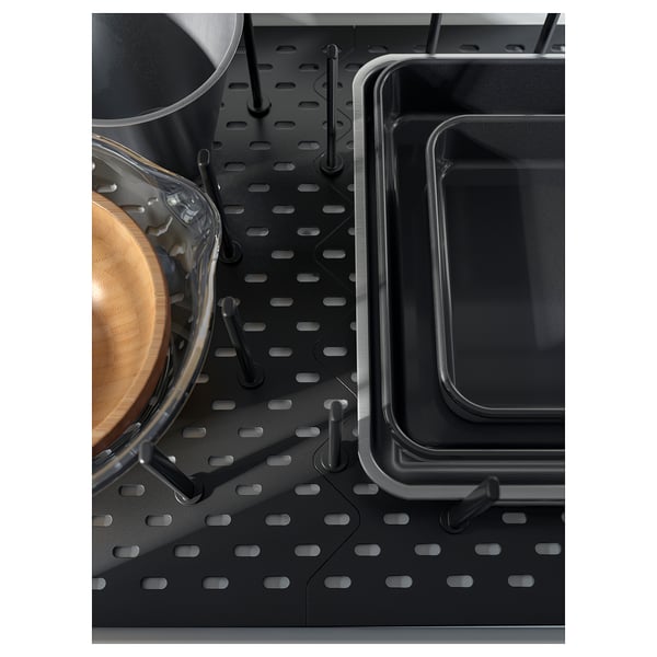 IKEA UPPDATERA Pegboard Drawer Organizer Anthracite 30 "
