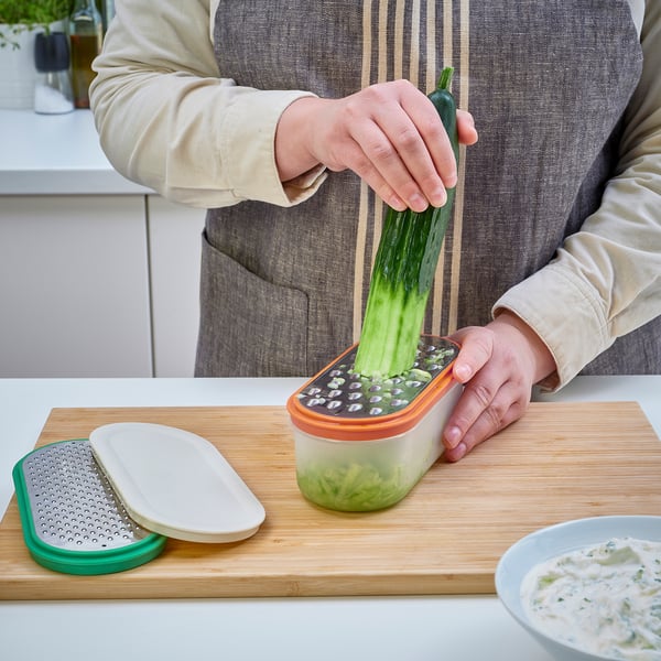IKEA UPPFYLLD Grater With Container Set Of 4 Mixed Colors