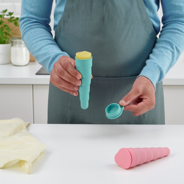 IKEA UPPFYLLD Ice Pop Maker Pop-up Turquoise/pink 6 "