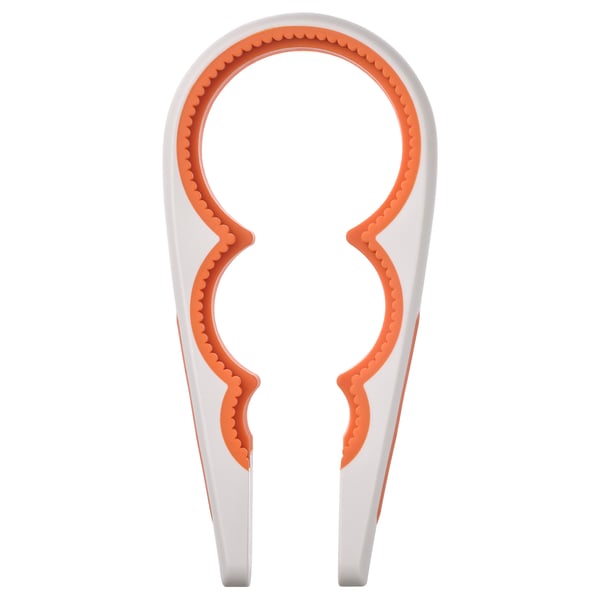 IKEA UPPFYLLD Jar opener off-white/bright orange 8 ¼ "