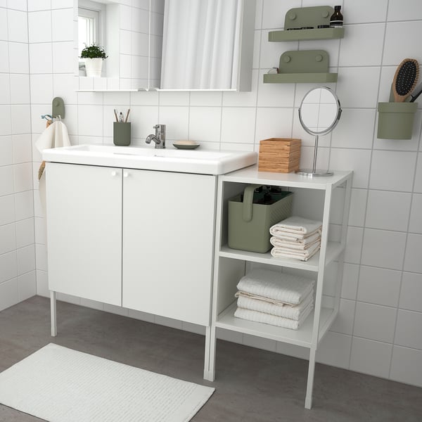 IKEA UPPRÄMEN Storage Basket Gray-green 13 ¾x6 ¾x9 ¾ "