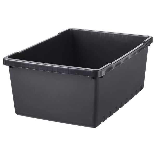 IKEA UPPSNOFSAD Storage box black 13 ¾x9 ¾x5 ½ "/2 gallon