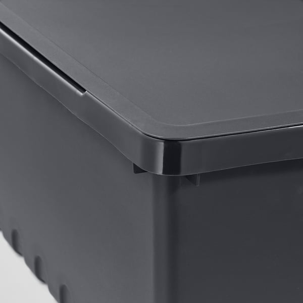 IKEA UPPSNOFSAD Storage Box With Lid Black 13 ¾x9 ¾x5 ½ "/2 Gallon