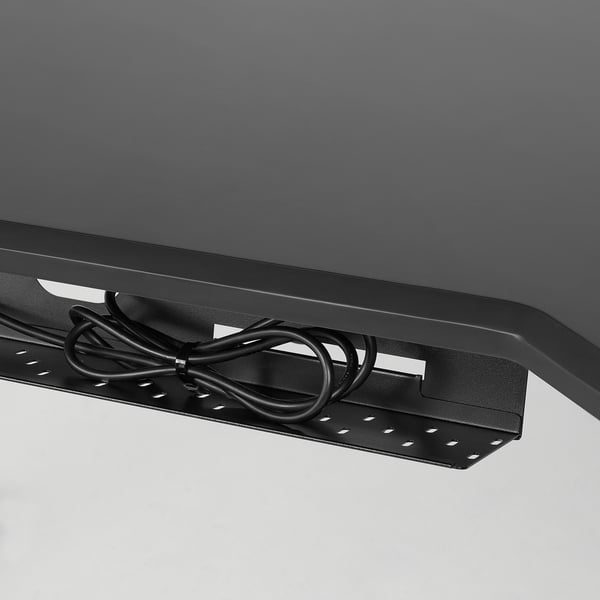 IKEA UPPSPEL / GRUPPSPEL Gaming Desk And Chair Black/gray 70 7/8x31 1/2 "