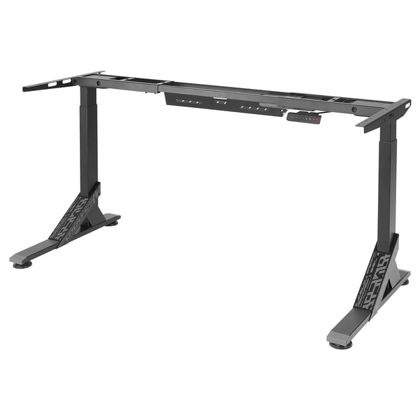 IKEA UPPSPEL Sit/stand underframe for table top black 70 7/8/55 1/8x31 1/2 "