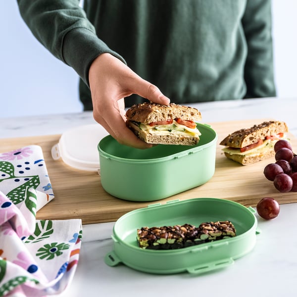 IKEA UTBJUDA Stackable Lunch Box For Dry Food Light Green