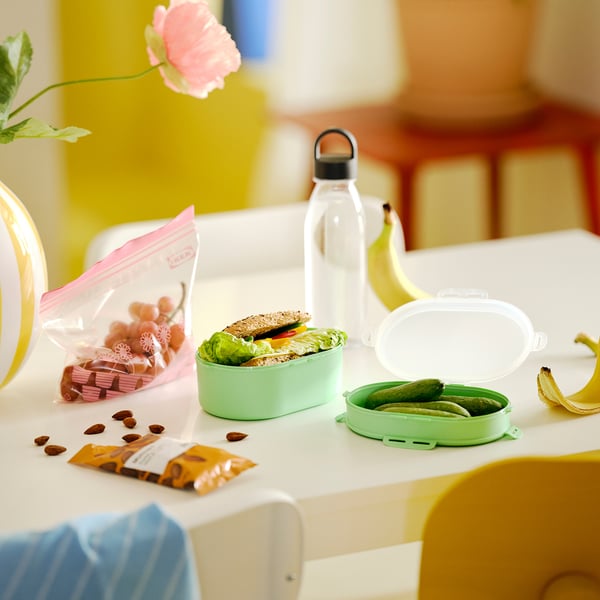 IKEA UTBJUDA Stackable Lunch Box For Dry Food Light Green
