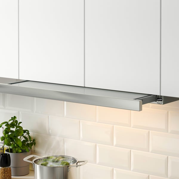 IKEA UTDRAGBAR Under Cabinet Range Hood Stainless Steel