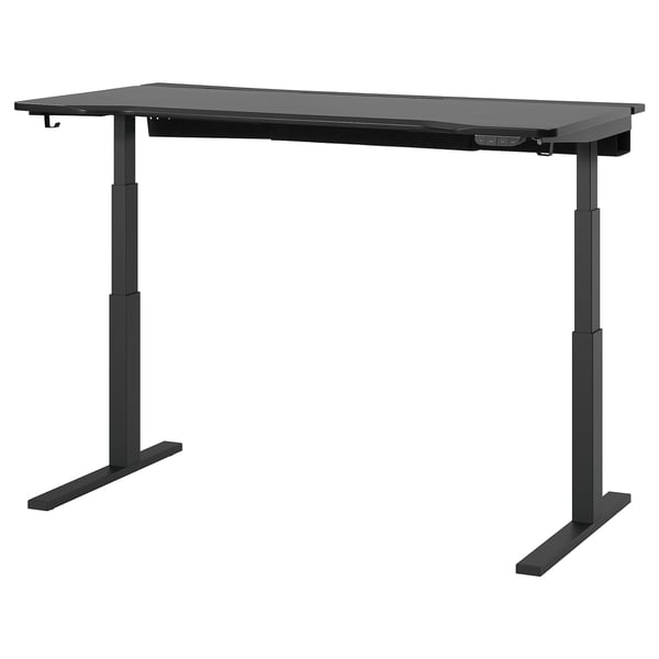 IKEA UTMANING Gaming Desk Sit/stand Electric/black 63x31 1/2 "