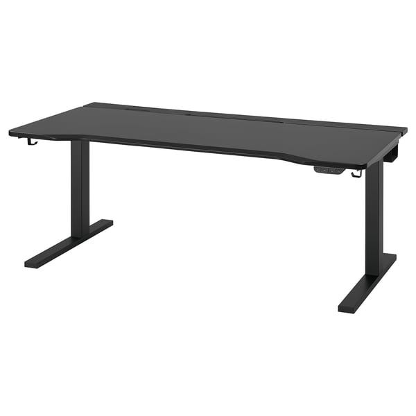 IKEA UTMANING Gaming desk sit/stand electric/black 63x31 1/2 "