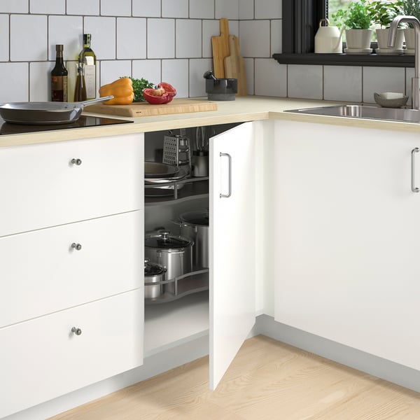 IKEA UTRUSTA Corner Base Cab Pull-out Fitting Gray 50 "