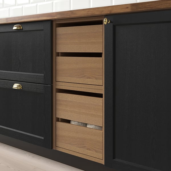 IKEA VADHOLMA Drawer Unit Brown/stained Ash 15x14 3/8x15 "