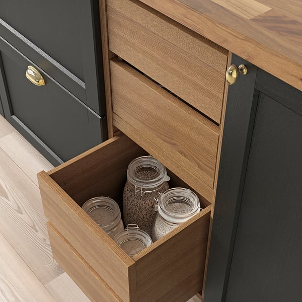 IKEA VADHOLMA Drawer Unit Brown/stained Ash 15x14 3/8x15 "