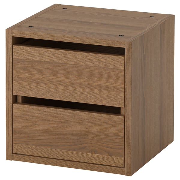 IKEA VADHOLMA Drawer unit brown/stained ash 15x14 3/8x15 "