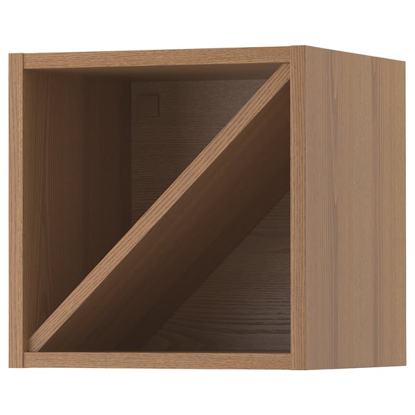 IKEA VADHOLMA Wine shelf brown/stained ash 15x14 3/8x15 "