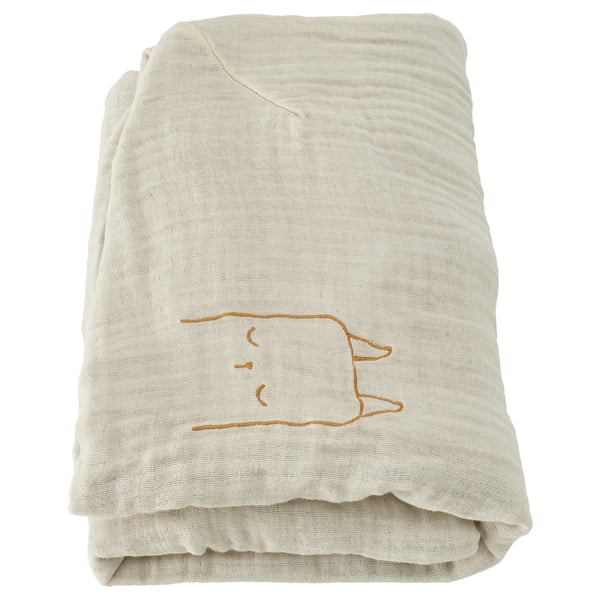 IKEA VÄDRA Cover For Changing Pad Beige/blue 18 7/8x29 1/8 "
