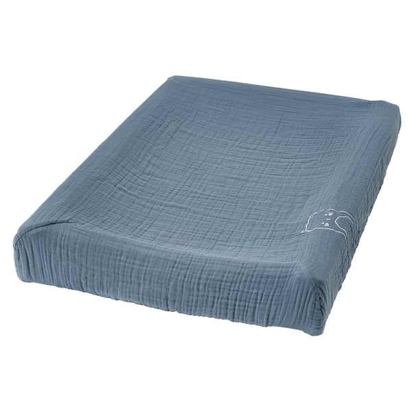 IKEA VÄDRA Cover For Changing Pad Beige/blue 18 7/8x29 1/8 "