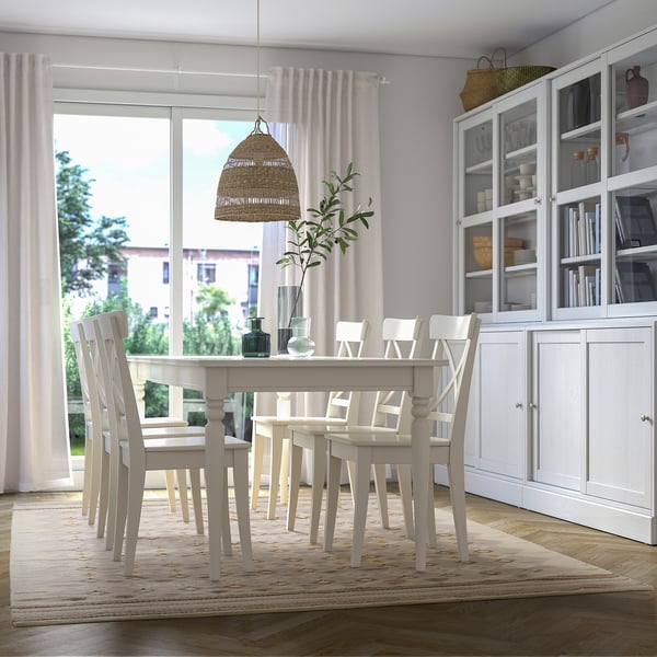IKEA VÄGNÄT Rug Flatwoven Off-white Gray/handmade 6 ' 7 "x9 ' 10 "