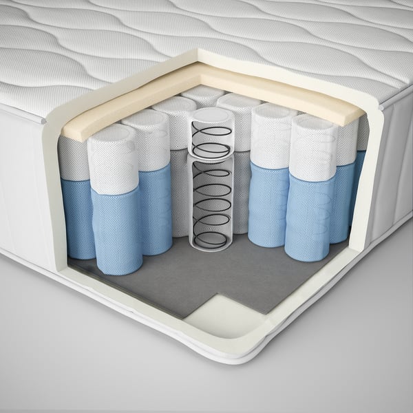 IKEA VÅGSTRANDA Pocket Spring Mattress Medium Firm/white Queen