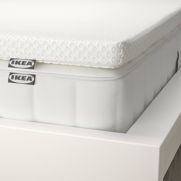 IKEA VALEVÅG Mattress And Mattress Pad Medium Firm White/Nordberget White Queen