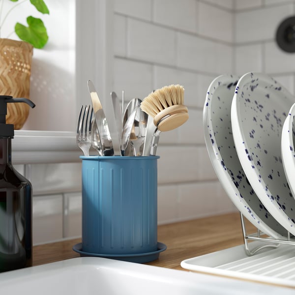 IKEA VÄLVÅRDAD Dish Drainer White/galvanized 20 ½x13 ¾ "