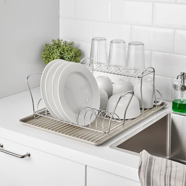 IKEA VÄLVÅRDAD Dish Drying Rack Stainless Steel 4 ¾x12 ½ "