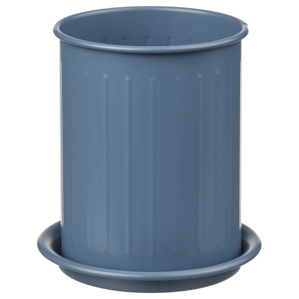 IKEA VÄLVÅRDAD Utensil holder dark gray-blue/galvanized 5 "