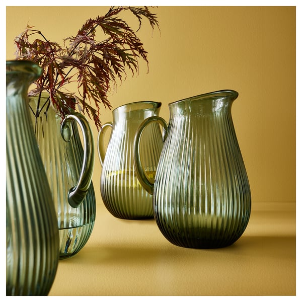 IKEA VARDAGEN Pitcher Patterned/dark Gray-green 68 Oz
