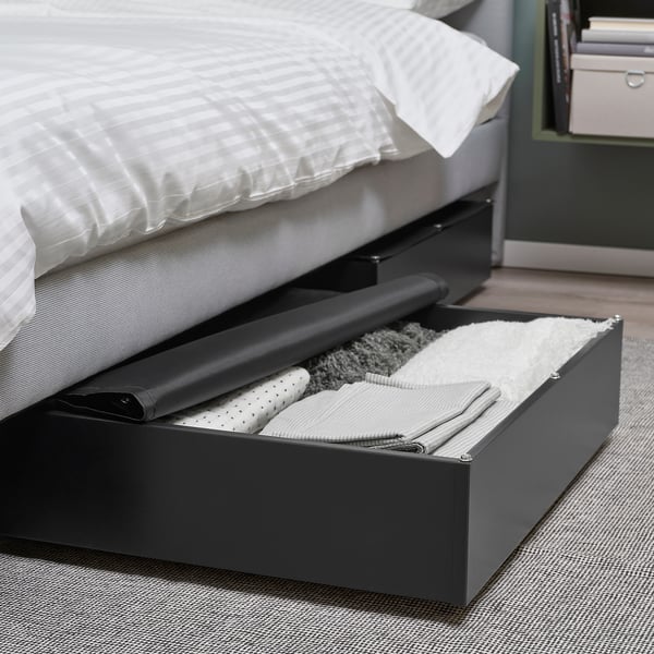IKEA VARDÖ Underbed Storage Box Black 25 5/8x27 1/2 "