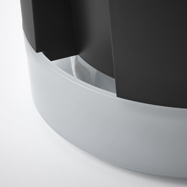 IKEA VÅRDTRÄD Self-watering Plant Pot Indoor/outdoor Transparent/anthracite 7 ½ "