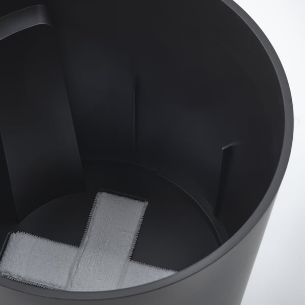 IKEA VÅRDTRÄD Self-watering Plant Pot Indoor/outdoor Transparent/anthracite 7 ½ "