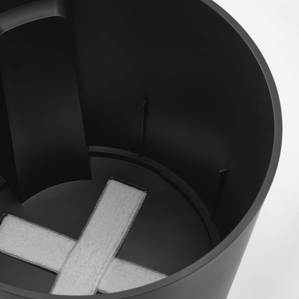 IKEA VÅRDTRÄD Self-watering Plant Pot Indoor/outdoor Transparent/anthracite 9 ½ "