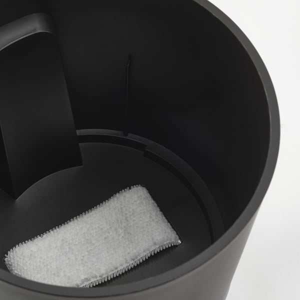 IKEA VÅRDTRÄD Self-watering Plant Pot Indoor/outdoor Transparent/anthracite 4 ¾ "