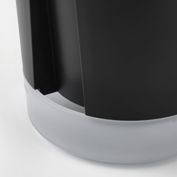 IKEA VÅRDTRÄD Self-watering Plant Pot Indoor/outdoor Transparent/anthracite 4 ¾ "