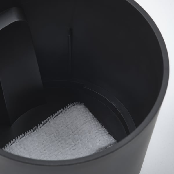 IKEA VÅRDTRÄD Self-watering Plant Pot Indoor/outdoor Transparent/anthracite 3 ½ "