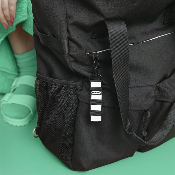 IKEA VÄRLDENS Backpack Black 12 ¼x6x19 ¼ "/7 Gallon