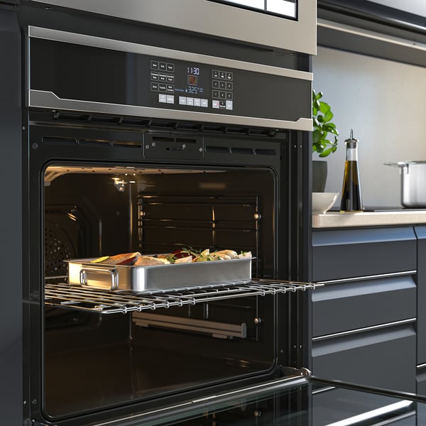 IKEA VASKARBO True Convection Wall Oven Selfclean Stainless Steel