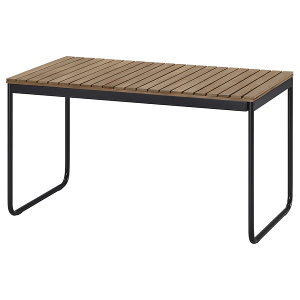IKEA VÄSMAN Extendable table outdoor light brown stained 53/74 3/4x28 7/8 "