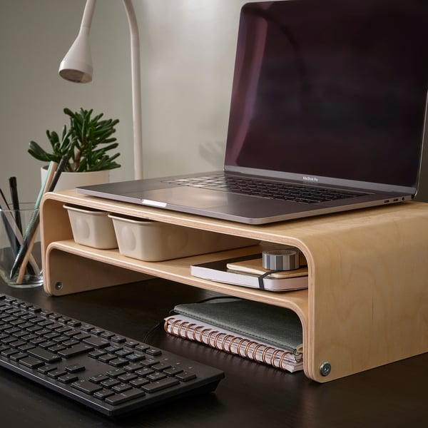 IKEA VATTENKAR Laptop/monitor Stand Birch 20 1/2x10 1/4 "