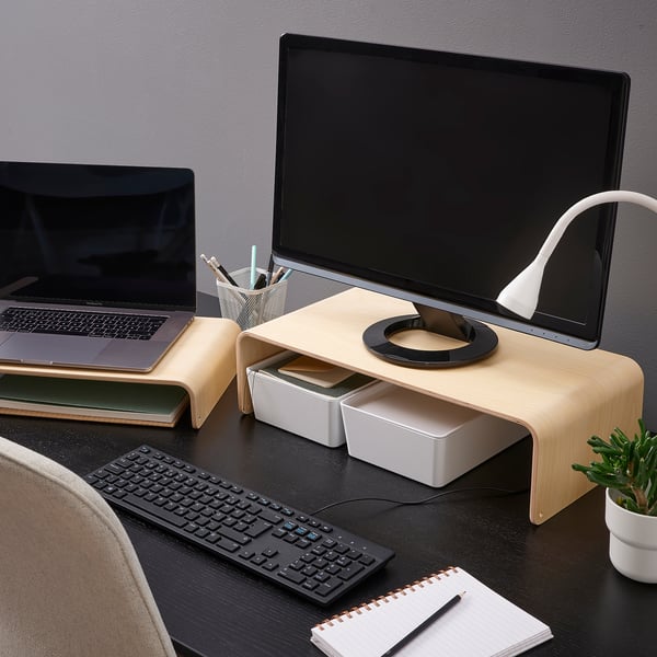 IKEA VATTENKAR Laptop/monitor Stand Birch 20 1/2x10 1/4 "
