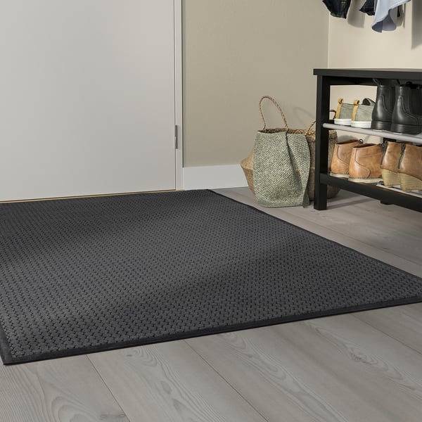 IKEA VATTENVERK Door Mat Indoor Dark Gray 3 ' 3 "x4 ' 11 "