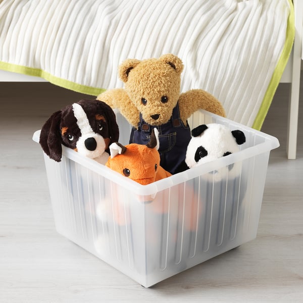 IKEA VESSLA Storage Crate With Casters White 15 ¼x15 ¼ "