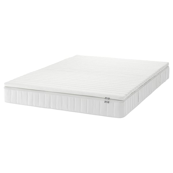IKEA VESTERÖY Mattress and mattress pad medium firm white/Nisseholm white Queen