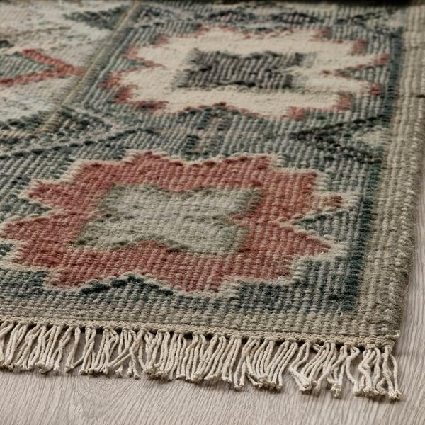 IKEA VESTERVIG Rug Flatwoven Handmade Multicolor/diamond Pattern 5 ' 3 "x7 ' 7 "