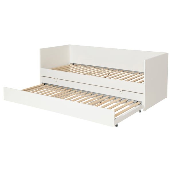IKEA VIHALS Day-bed frame with trundle bed white Twin