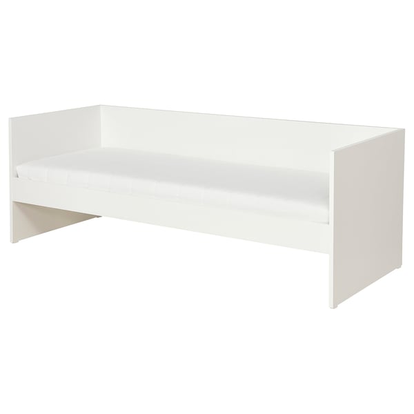 IKEA VIHALS Day-bed with 1 mattress white/Åsvang medium firm Twin