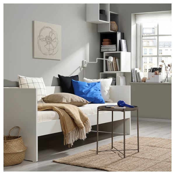 IKEA VIHALS Day-bed With 1 Mattress White/Vannareid Firm Twin
