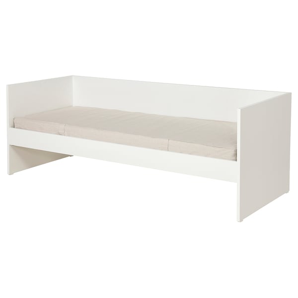 IKEA VIHALS Day-bed with 1 mattress white/Vannareid firm Twin